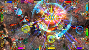 2 CHỖ NGỒI 32 "LCD Godzilla vs người ngoài hành tinh Cá Trò chơi phần có sẵn <span class=keywords><strong>DV</strong></span> 12V người hâm mộ cho cá chụp bảng sẵn sàng để tàu đến cửa - Product Image 6