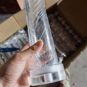 Tubes en plastique moulés et extrudés à vos dimensions souhaitées Tube à bride acrylique durable Pmma personnalisé en usine - Product Image 3