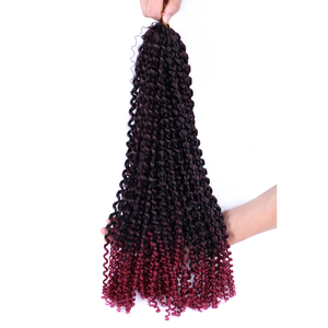 <span class=keywords><strong>Extensiones</strong></span> de Cabello Passion Twist Negras de 18 Pulgadas para Mujer, <span class=keywords><strong>Trenzas</strong></span> de Ganchillo Cortas <span class=keywords><strong>con</strong></span> Ondas Bohemias, Únicas y Elegantes - Product Image 6