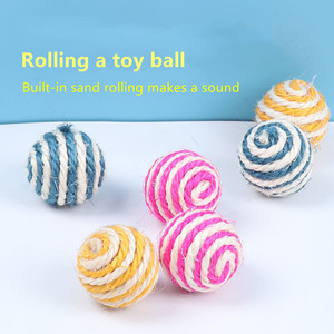 Pallina in Sisal per Gatti Resistente alle Artigliate Piccole, Giocattolo per Gatti, Giocattoli in Corda per Animali Domestici, Giocattolo da Masticare per Gatti - Prezzo all'Ingrosso di Fabbrica - Product Image 5