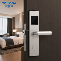 Cerradura de Puerta Magnética para Hotel, de Aleación de Zinc, con Acceso por Tarjeta Inteligente Sin Contacto y Software Gratuito para Villas y B&B