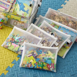 Nylon Mesh Storage <strong>Bag</strong> Puzzle Toys <strong>Lego</strong> Small Pellet Block Puzzle Magnetic Block Storage Zip Multifunctional Storage <strong>Bag</strong> - Product Image 4