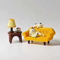 Sofa-Dekorationsobjekte im japanischen Stil: Kreative ZAKKA-Katzen-Blindbox-Figuren, Miniatur-Szenen, Weihnachts-Katzen aus Kunstharz