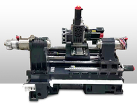 DONGS Petit tour CNC double mandrin horizontal avec lit incliné pour les travaux de fraisage et de tour