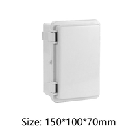 Boîtier en plastique ABS étanche Boîtier électronique Boîte de jonction Boîte de distribution 150*100*70mm