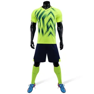 Kits de futebol liso sem marca, roupas esportivas de alta qualidade para treinamento de futebol, 2023