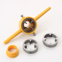 FEIDA – Kit de 6 tarauds avec plaques de filetage manuelles en plastique pour tuyaux, garantie 3 ans, diamètre extérieur 1 1/2 po