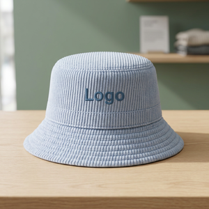 Chapeau Bob en Corduroy avec Logo Brodé Personnalisé Texture Douce Vente en Gros - Product Image 2