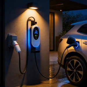 สถานีชาร์จรถยนต์ไฟฟ้าแบบพกพา Type 2 ขนาด 11kW 22kW พร้อมระบบควบคุมผ่านแอพ WiFi ปรับกระแสไฟได้ ตั้งเวลาชาร์จล่วงหน้าได้ - Product Image 3