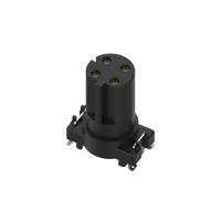 Conector de Cable de Latón de 4 Pines, Tipo Adaptador Industrial Ethernet M12, Receptáculo Hembra con Codificación D, IP67, FEDF4-SMD, Tianjin, LED