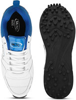 Chaussures de sport synthétiques bleues et blanches pour hommes, légères, respirantes, pour le cricket, la course à pied, la salle de sport, confortables, antidérapantes, été, printemps, hiver