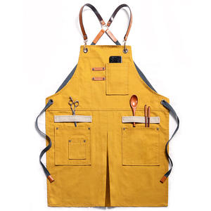 Tablier cowboy <span class=keywords><strong>coiffeur</strong></span> lait thé gâteau magasin barista hommes et femmes fleuriste travail vêtements coiffure imprimé logo - Product Image 5