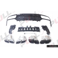 Accessoires de voiture de haute qualité pour mercedes-benz classe C W205 C-Couple 2014-2021 avec diffuseur arrière et tuyau d'échappement