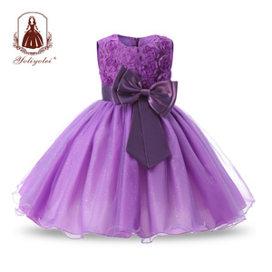 Yoliyolei-vestido de fiesta Para niña, vestido rojo de princesa de Navidad Para niños - Product Image 3