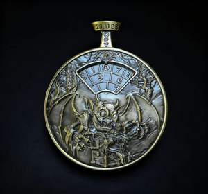 Meilleures ventes d'usine : Dés à double face en métal, dés à spinner Cthulhu couleur unie pour les joueurs de jeux de rôle sur table <span class=keywords><strong>5e</strong></span> - Product Image 4