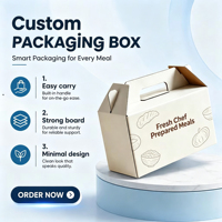 Boîtes en carton ondulé personnalisées, boîtes d'emballage alimentaire personnalisées, impression de boîtes intégrées respectueuses de l'environnement