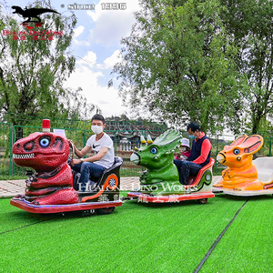 Train de dinosaures en fibre de verre pour aire de jeux pour enfants, motif dessin animé - Product Image 3