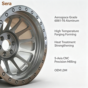 Nuevas Llantas Sera 16-21 <span class=keywords><strong>4x4</strong></span> 6x139.7 25mm ET de Aleación de Aluminio Forjado, Diseño Cóncavo, Todoterreno, Beadlock, Acabado Negro, Y60/Y61, 1 Año de Garantía - Product Image 3