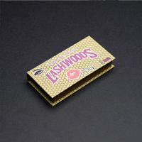 Boîtes d'Emballage pour Cils en Carton Rigide avec Logo Personnalisé, Rose Vison 3D, Vide, Matériaux Recyclés, Laminage Brillant
