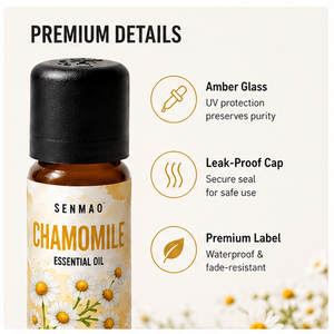 10 ml di Olio Essenziale di Camomilla Puro e <span class=keywords><strong>Naturale</strong></span>, Anti-infiammatorio e Lenitivo per la Pelle, Adatto per Cura della Pelle e Aromaterapia - Product Image 3