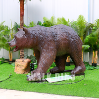 Outdoor Große moderne Silikon Animation Roboter Animatronic Schaum Tier Braunbär Lebensgröße Braunbär