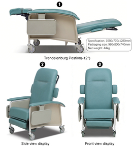 Silla de Hemodiálisis Manual Directa de Fábrica, Silla de Donación de Sangre con 4 Ruedas Bloqueables y Fuente de Alimentación de Emergencia - Product Image 6