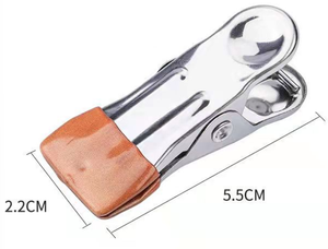 Confezione da 10 mollette per bucato con impugnatura antiscivolo in acciaio inossidabile per calzini, asciugamani, biancheria intima, guanti, sacchetti per alimenti - Product Image 6