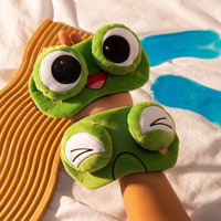 Masque de sommeil au style mignon ; occultant et respirant ; pratique pour les voyages et la maison ; masque oculaire confortable pour hommes et femmes