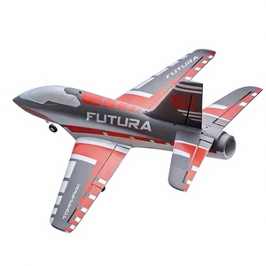 <span class=keywords><strong>Avion</strong></span> <span class=keywords><strong>RC</strong></span> Futura EDF 64mm <span class=keywords><strong>FMS</strong></span> avec train d'atterrissage CNC et ESC 40A Brushless – Le plaisir de la précision aérienne pour les pilotes avancés (PNP) - Product Image 1