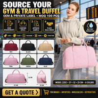 Sac de sport imperméable à étiquette privée avec poche de séparation humide/sec pour le fitness, la natation et les voyages de week-end