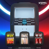 Mini-réfrigérateur électrique portable Winfull avec fenêtre de visualisation, faible bruit, économe en énergie, capacité de 6L, refroidissement semi-conducteur