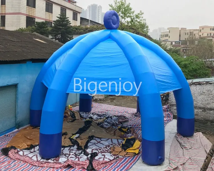 अनुकूलित 4 और 6 पैर inflatable मकड़ी तम्बू विज्ञापन एयर डोम इंफ्लेटेबल