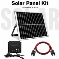 Petit module solaire 10W 20W 30W avec contrôleur, câble, panneau en verre, taille personnalisée, connecteur, impression pour éclairage hors réseau