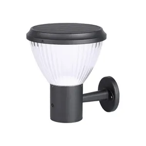 Lampada da parete solare per esterni ad alta luminosità IP65 8W 12W lampada da parete a led solare con 3 anni di garanzia