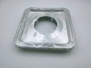 Protège-brûleurs <span class=keywords><strong>de</strong></span> cuisinière jetables en aluminium, revêtements carrés en mousse pour brûleurs à <span class=keywords><strong>gaz</strong></span> - Product Image 1