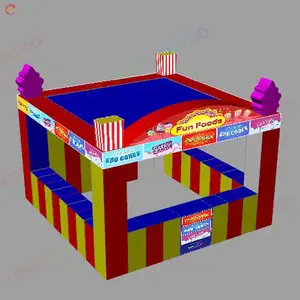 Cabina de premios hinchable, tienda de carpas de tienda de premios de carnaval, para aperitivos hinchables, envío por puerta gratis