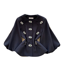 Blusas Casuales de Manga Larga con Cuello Redondo para Mujer, Estilo Otoño, Manga Farol, Camisas Sólidas con Diamantes, Tops de Fiesta para Mujer, Ropa al por Mayor