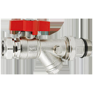 Válvula de Bola de Aluminio y Plástico Reforzada, Totalmente de Cobre, para Colector de Entrada y Salida, Filtro de Agua, Reductor, Interruptor para Tubería de Calefacción por Suelo Radiante - Product Image 1