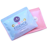 Sachet d'échantillon cosmétique de finition mate sac scellé de poche de feuille de plastique d'emballage plat de 3 côtés avec l'impression