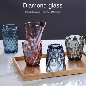 Tinh tế hộ gia đình thủy tinh drinkware màu chính dày cốc nước cho khách sạn súc miệng nước trái cây bàn chải bia hơn - Product Image 2