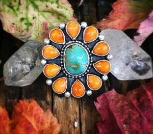 ล่าสุดหอยนางรมสีเขียวขุ่นธรรมชาติพลอย925แข็งแหวนงบเงิน - Product Image 1