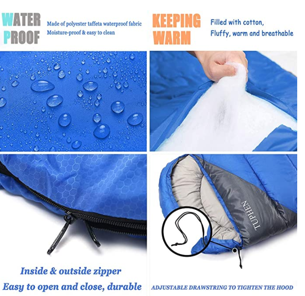 Woqi   Saco-cama de acampamento   Acessórios de acampamento que Backpacking a engrenagem para o equipamento do tempo frio