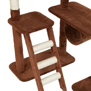 Pet House Cat Tree House With Platform Grab Post Large Grab Plate Large Cat Tower