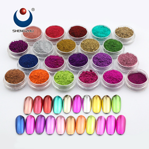 65 Colori Polvere Metallizzata Effetto Specchio Ultra Fine Polvere Candy Mermaid per Decorazione Unghie - Product Image 2