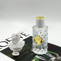 Botella vacía de cristal para Perfume, Spray de niebla fina, en relieve, de lujo, venta al por mayor de fábrica