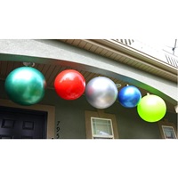 65cm extérieur PVC décorations de noël cour gonflable boules de noël pour noël vacances arbre ornements pelouse porche décor