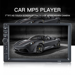 Abd depo 2 Din 7 inç HD dokunmatik ekran araba Video multimedya MP5 çalar FM/USB/AUX 7018B uzaktan kumanda amplifikatör SD kart - Product Image 6