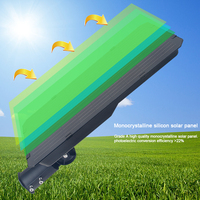 Lampe solaire de rue tout-en-un Xiuben 1000W, étanche, intelligente, à LED, alimentée par l'énergie solaire, pour route, jardin, parking
