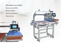 Machine à embosser les logos sur t-shirts 40*60cm, presse à chaud pneumatique, machines de transfert thermique, imprimante par sublimation, étiquettes de vêtements personnalisées imprimées