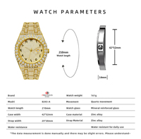 Montre de luxe PRECIOUS DUKE pour homme, design artistique avec chiffres arabes, boîtier et bracelet en alliage, étanche 3 ATM, mouvement à quartz